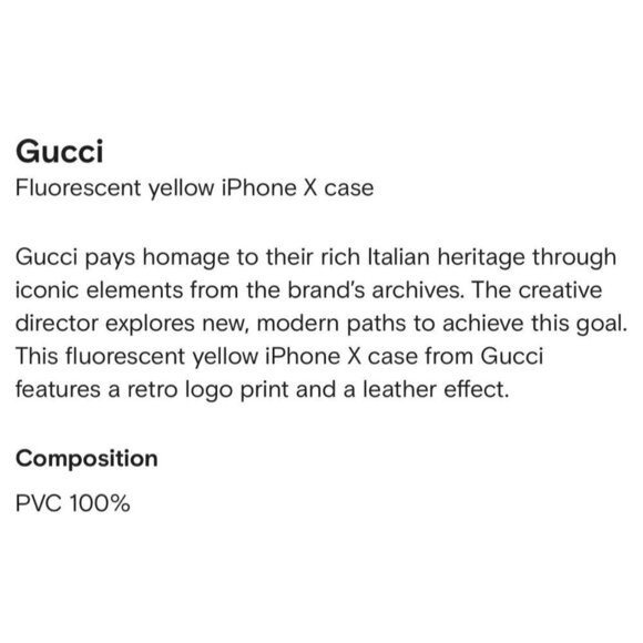 Gucci Authentic NWOB IPhone X/XS case in Fluorescent pink logo - Picture 4 of 8